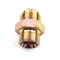 74 degree jic male cone npt Gold nipple adapter hydraulic air hose connector