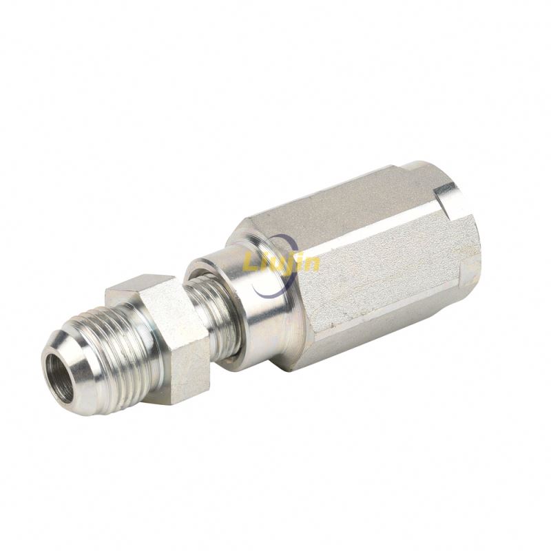 One piece hydraulic fitting professional best price jic female one piece hose fittings