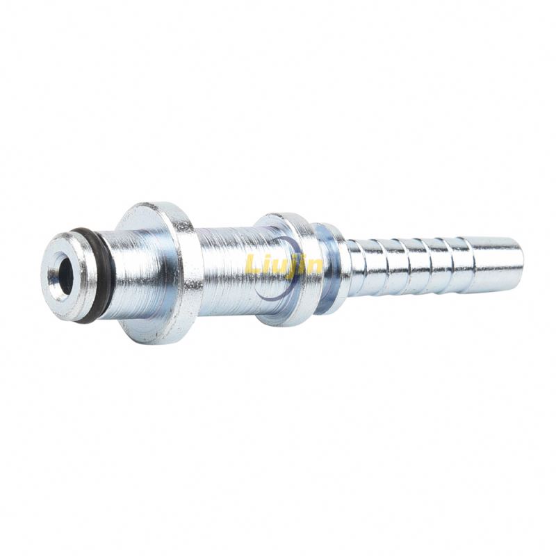 Reuseable hydraulic hose fitting hydraulic hose with fitting