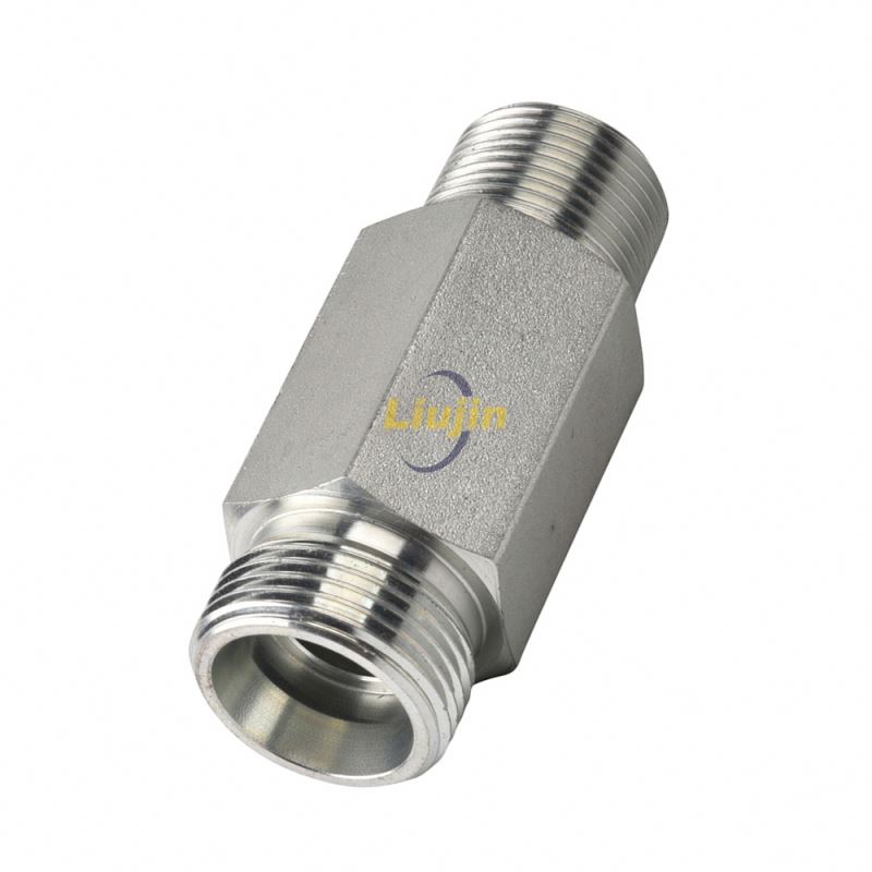 Factory supplier stainless steel metric thread hydraulic adapter pipe fitting hydraulic adapter fittings