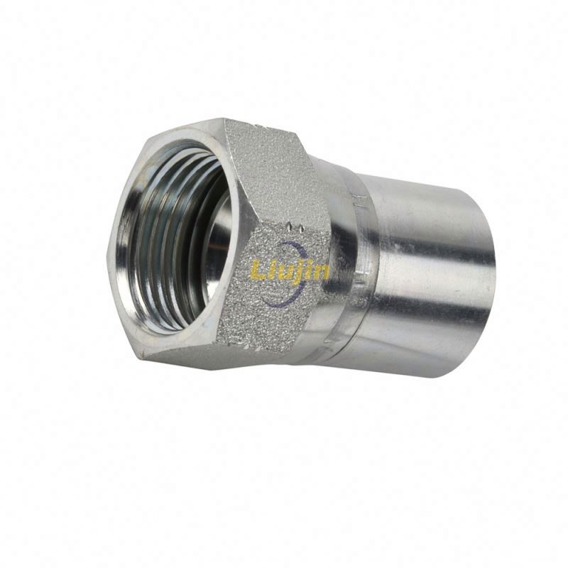 Fitting manufacturer factory direct supply carbon steel high quality hydraulic adapter