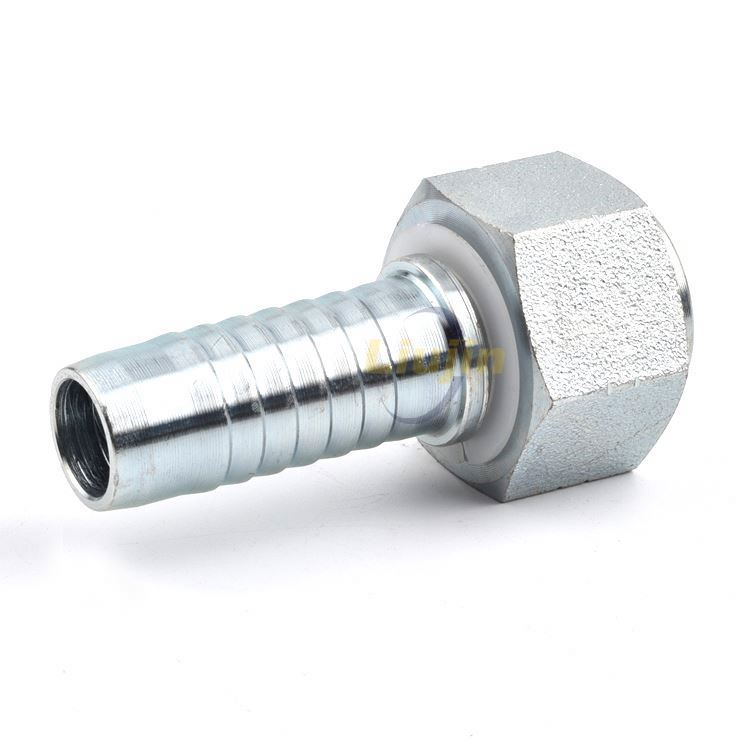 Hydraulic hose fittings crimp stainless steel hydraulic fittings